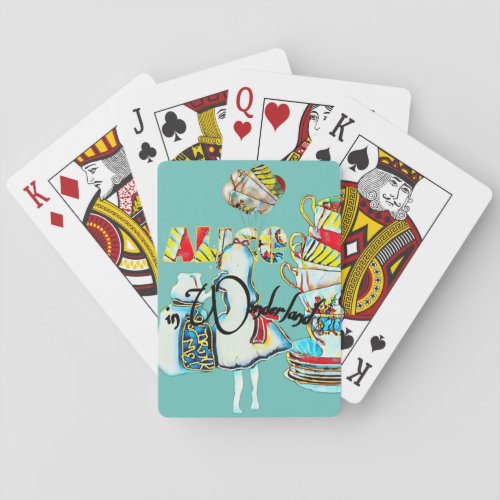 Alice in Wonderland party favor Playing Cards