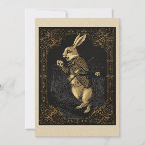 Alice in Wonderland Party Invitation Card