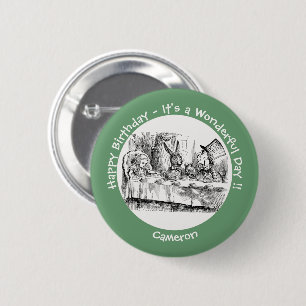 Alice in Wonderland Party - Mad Hatter's Tea Party Button
