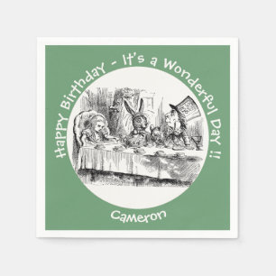 Alice in Wonderland Party - Mad Hatter's Tea Party Napkins