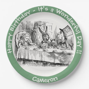 Alice in Wonderland Party - Mad Hatter's Tea Party Paper Plates