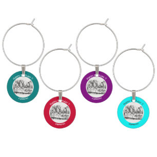 Alice in Wonderland Party - Mad Hatter's Tea Party Wine Charm