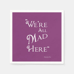 Alice in Wonderland Party Napkins - Mad
