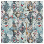 Alice in Wonderland Pattern Fabric