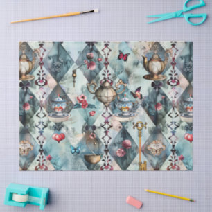 Alice in Wonderland Pattern Tissue Paper