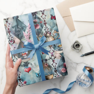 Alice in Wonderland Pattern Wrapping Paper