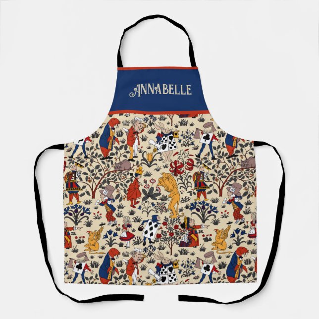 Alice in Wonderland Personalize Apron (Front)