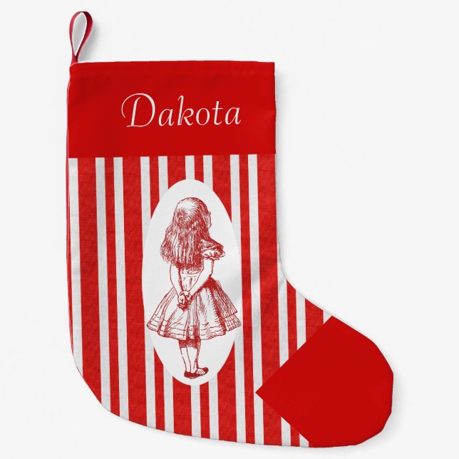 Alice in Wonderland Personalize Christmas Stocking (Front)