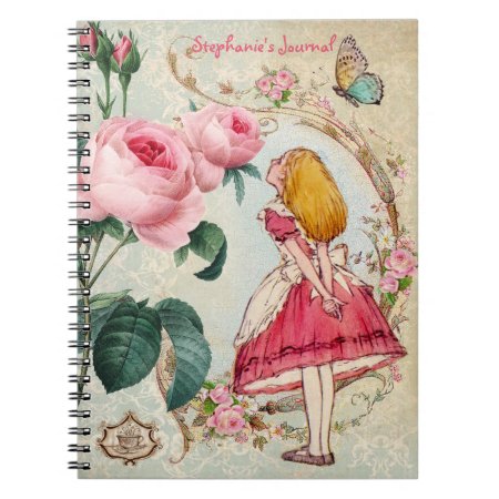 Alice In Wonderland Personalized Journal