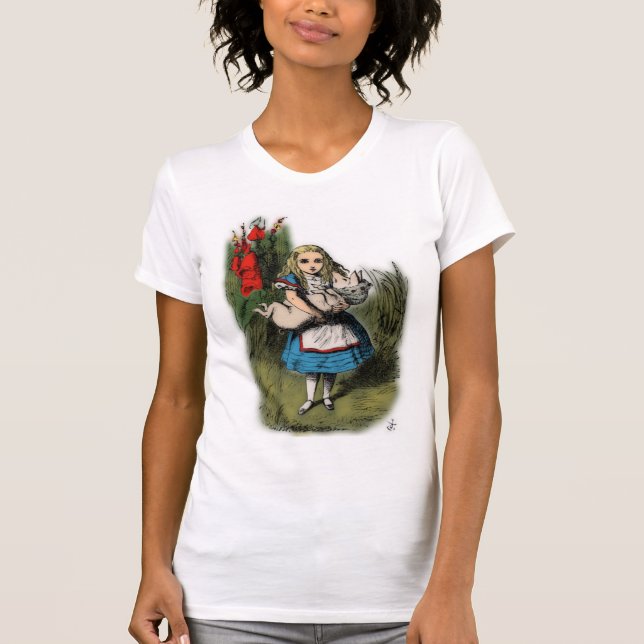 Alice in Wonderland Pig T-Shirt (Front)