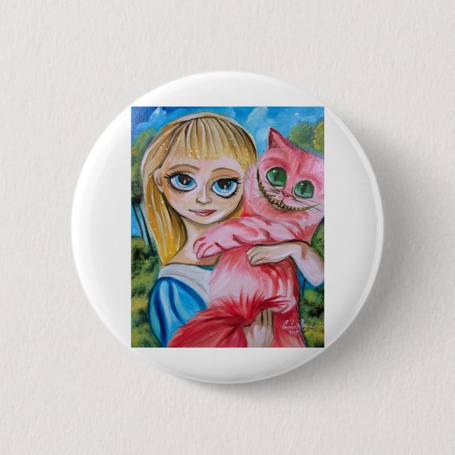 ALICE IN WONDERLAND PINBACK BUTTON (Front)
