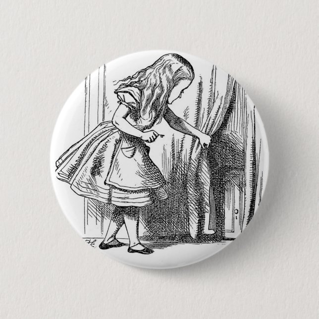Alice in Wonderland Pinback Button (Front)