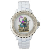 Alice in Wonderland Wrist Watch Attack of Cards | Zazzle