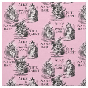 Alice in Wonderland Pink Textile Fabric