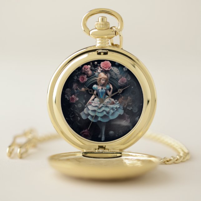 Alice in Wonderland Pocket Watch (Inside)