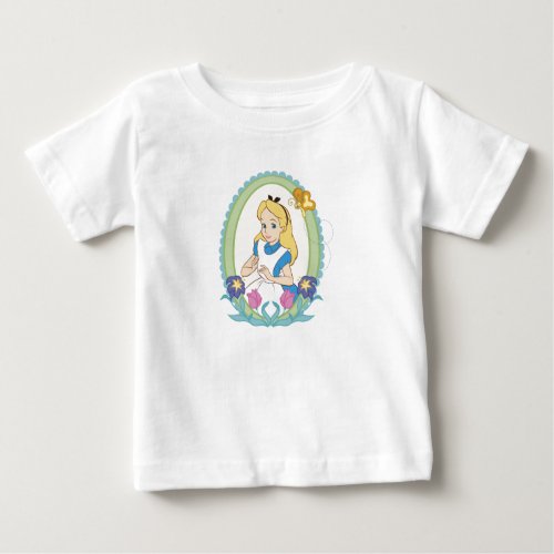 Alice in Wonderland Portrait Disney Baby T_Shirt