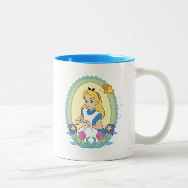 Alice in Wonderland Portrait Disney Two-Tone Coffee Mug | Zazzle
