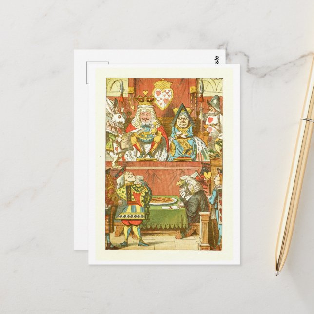 Alice in Wonderland Postcard (Front/Back In Situ)