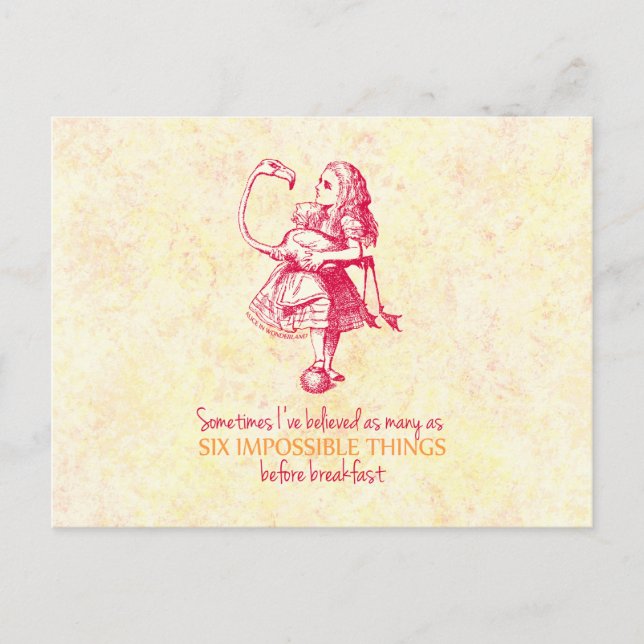 Alice in Wonderland Postcard (Front)