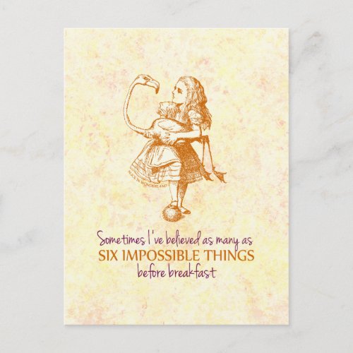 Alice in Wonderland Postcard