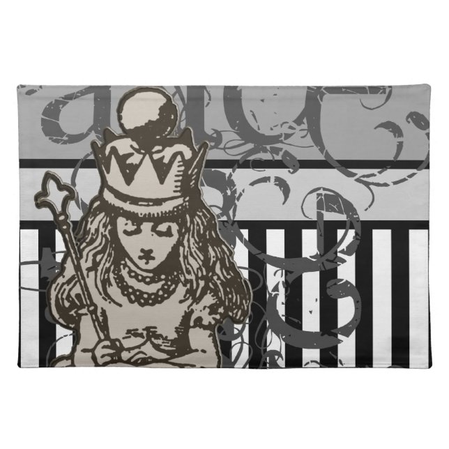 Alice In Wonderland Queen Alice Grunge Placemat (Front)
