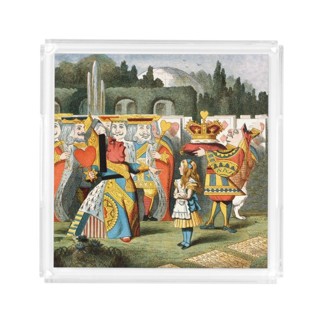 Alice in Wonderland Queen of Hearts Acrylic Tray (Front)