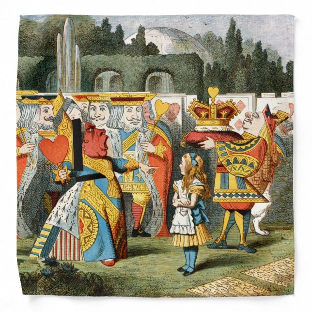 Alice in Wonderland Queen of Hearts Bandana (Front)