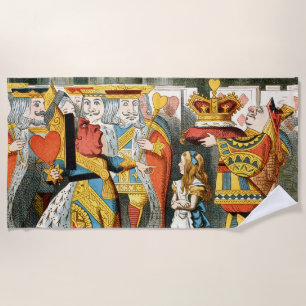 Alice in Wonderland Queen of Hearts Beach Towel