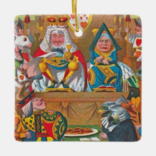 Alice in Wonderland _ Queen of Hearts Ceramic Ornament