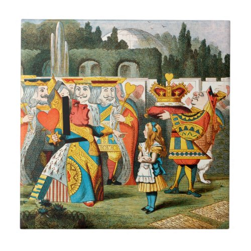 Alice in Wonderland Queen of Hearts Ceramic Tile