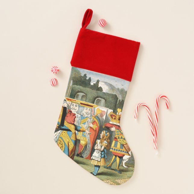 Alice in Wonderland Queen of Hearts Christmas Stocking (Front)