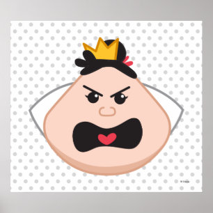 Alice in Wonderland Queen of Hearts Emoji 3 Poster