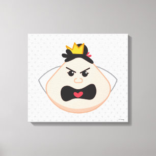 Alice in Wonderland Queen of Hearts Emoji 4 Canvas Print