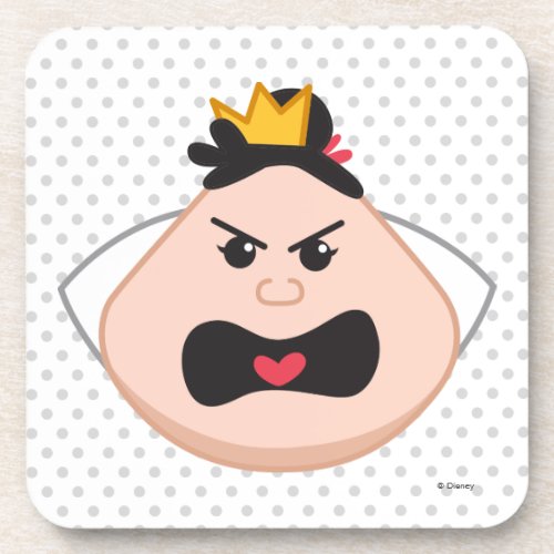 Alice in Wonderland  Queen of Hearts Emoji Beverage Coaster