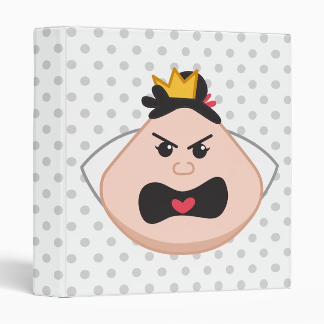 Alice in Wonderland | Queen of Hearts Emoji Binder (Front/Spine)