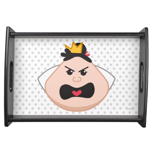 Alice in Wonderland | Queen of Hearts Emoji Serving Tray (Front)