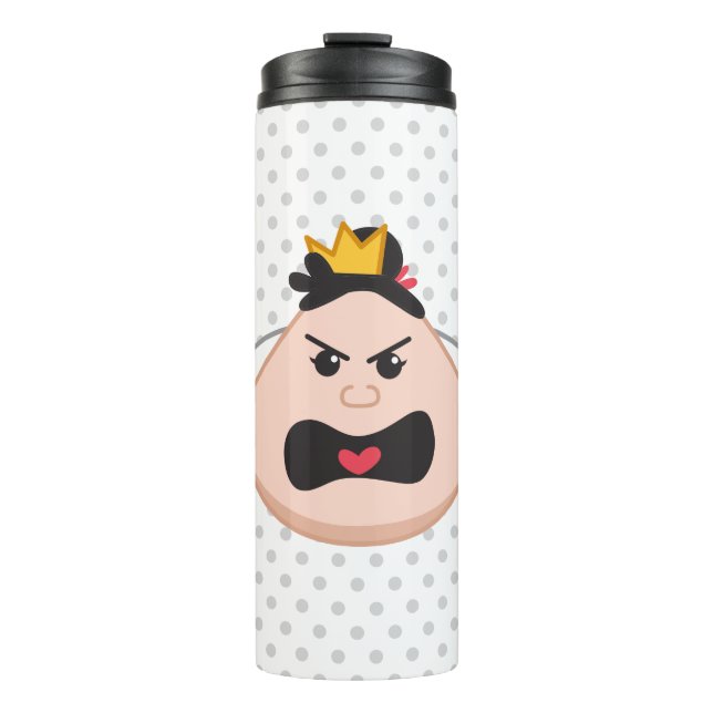 Alice in Wonderland | Queen of Hearts Emoji Thermal Tumbler (Front)