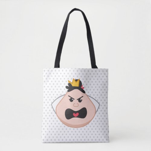 Alice in Wonderland  Queen of Hearts Emoji Tote Bag