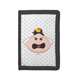 Alice in Wonderland Queen of Hearts Emoji Trifold Wallet