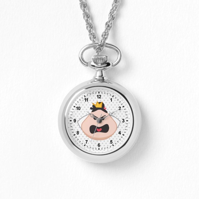 Alice in Wonderland | Queen of Hearts Emoji Watch (Front)