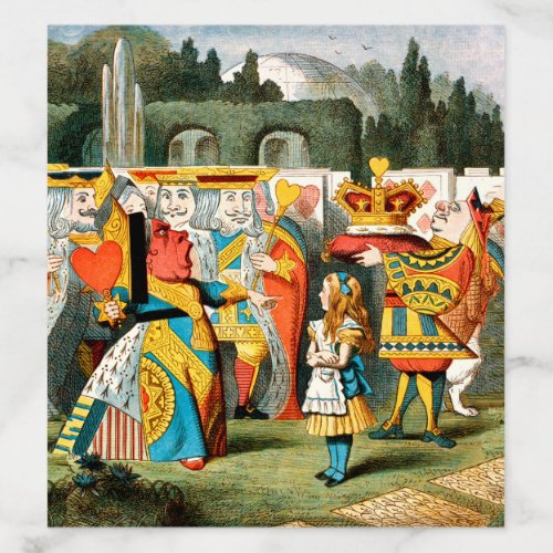 Alice in Wonderland Queen of Hearts Envelope Liner