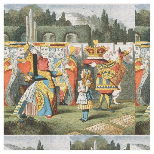 Alice in Wonderland Queen of Hearts Fabric