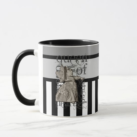 Alice In Wonderland Queen of Hearts Grunge Mug