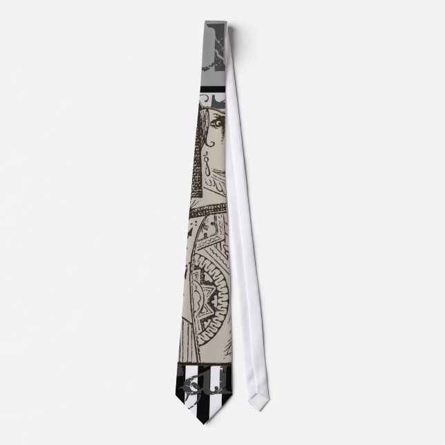 Alice In Wonderland Queen of Hearts Grunge Neck Tie (Front)