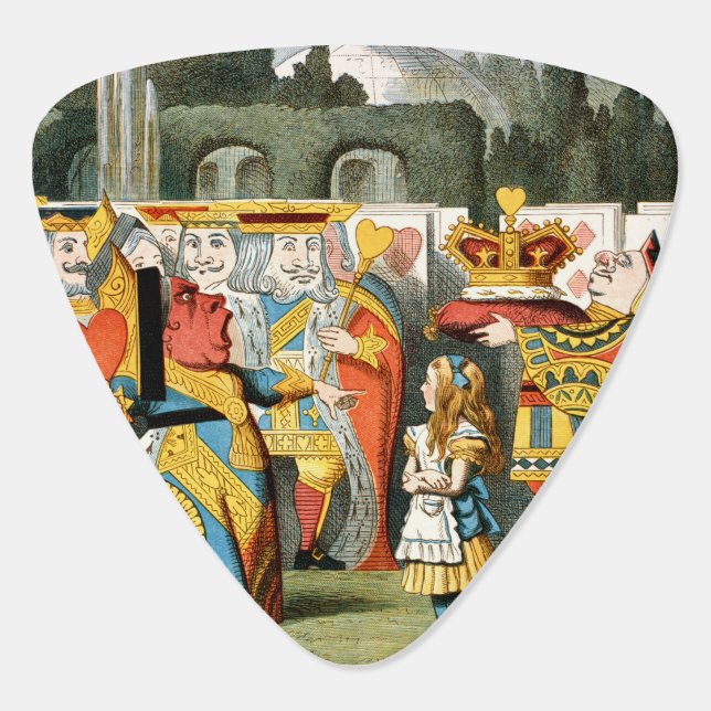 Alice in Wonderland Queen of Hearts Guitar Pick (Back)
