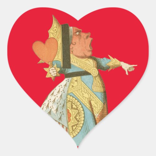 Alice in Wonderland _ Queen of Hearts Heart Sticker