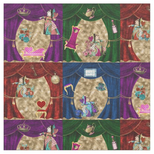 Alice in Wonderland Queen of Hearts in Theater Fabric