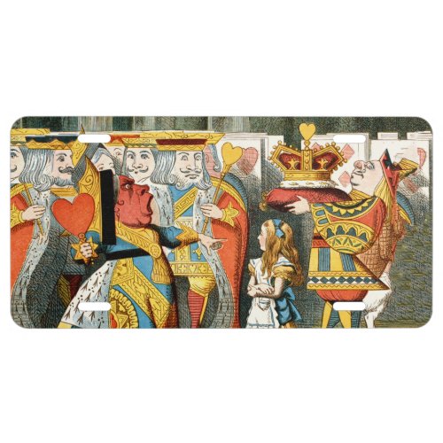 Alice in Wonderland Queen of Hearts License Plate