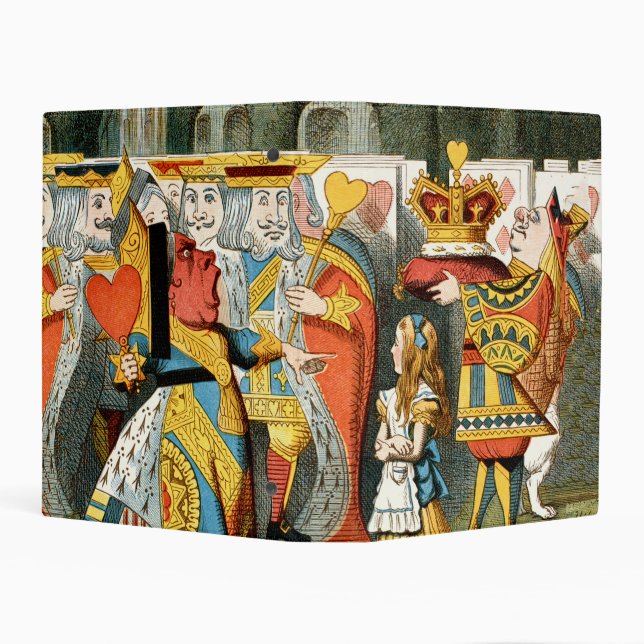 Alice in Wonderland Queen of Hearts Mini Binder (Background)