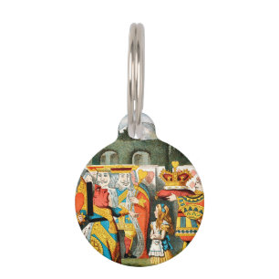 Alice in Wonderland Queen of Hearts Pet ID Tag